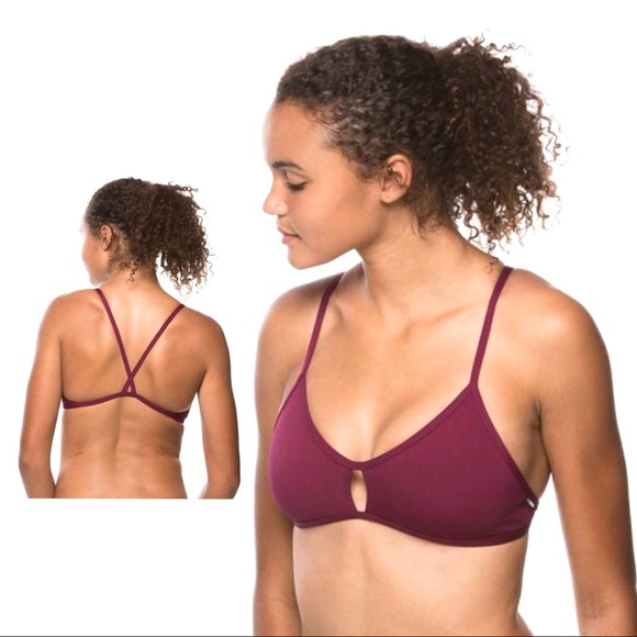 Jolyn Clothing Other - Jolyn Bennett 2 Cabernet Keyhole Bikini Top XS